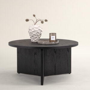 Saltö – Table basse – Noir – ⌀65 cm