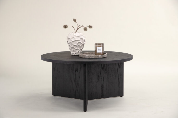Saltö – Table basse – Noir – ⌀65 cm