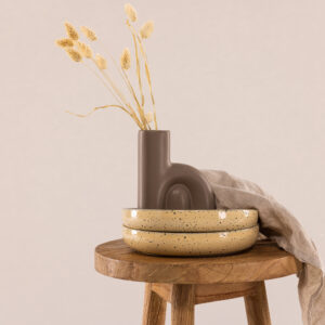 Bohus – Stool – Marron, Naturel – ⌀33 cm