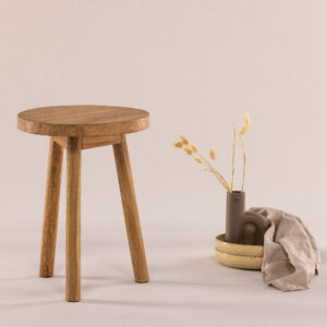 Bohus – Stool – Marron, Naturel – ⌀33 cm