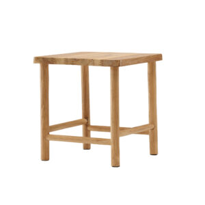 Noster – Stool – Blanchi, Naturel – 42 x 46 x 42 cm