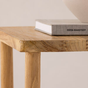 Noster – Stool – Blanchi, Naturel – 42 x 46 x 42 cm