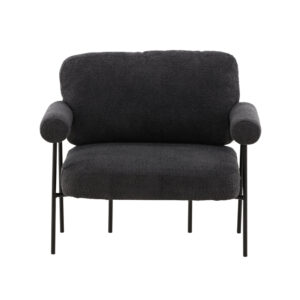Tillberga x Josefin Lustig – Armchair – Noir, Gris foncé – 87 x 83 x 95 cm