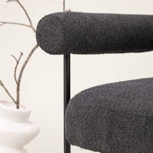 Tillberga x Josefin Lustig – Armchair – Noir, Gris foncé – 87 x 83 x 95 cm