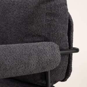 Tillberga x Josefin Lustig – Armchair – Noir, Gris foncé – 87 x 83 x 95 cm