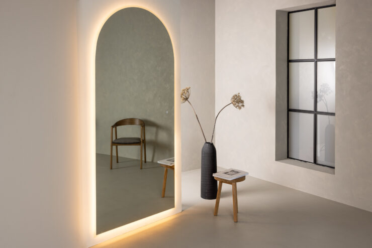 Skeppsvik x Josefin Lustig – Grand miroir – Argenté – 4 x 210 x 100 cm