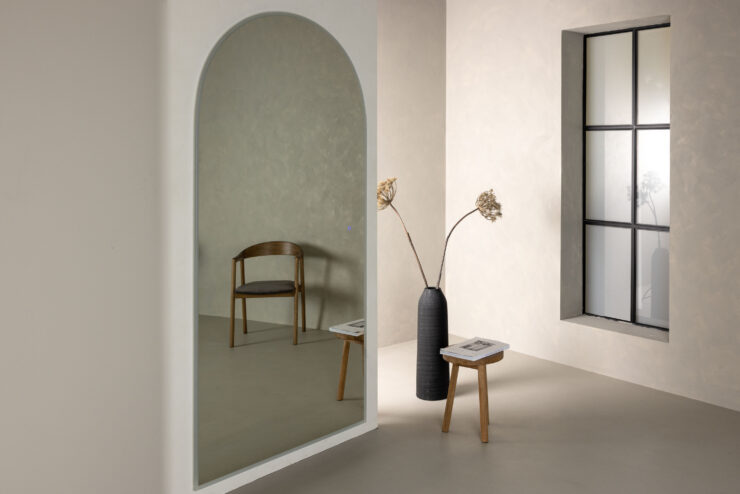Skeppsvik x Josefin Lustig – Grand miroir – Argenté – 4 x 210 x 100 cm