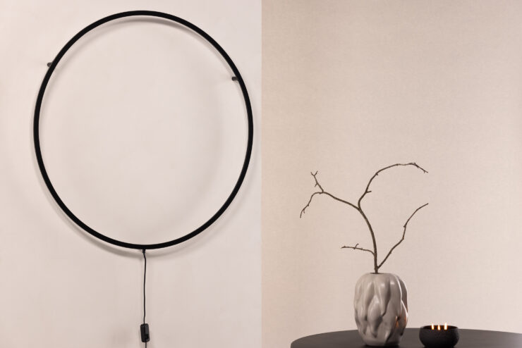 Sörmjöle x Josefin Lustig – Applique murale – Noir – ⌀100 cm