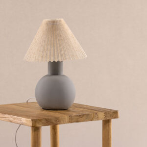 Älvsborg – Lampe à poser – Gris, Marron – ⌀25 cm