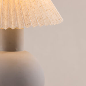 Älvsborg – Lampe à poser – Gris, Marron – ⌀25 cm