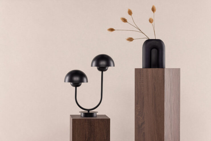 Lyckorna – Lampe à poser – Noir – 32 x 38 x 15 cm