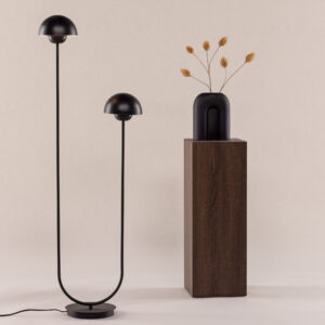 Lyckorna – Lampadaire – Noir – 20 x 120 x 44 cm