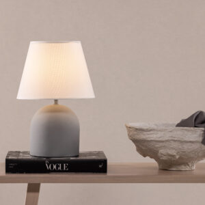Styrsö – Lampe à poser – Beige, Noir, Gris – ⌀25 cm