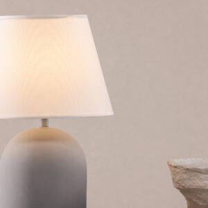 Styrsö – Lampe à poser – Beige, Noir, Gris – ⌀25 cm
