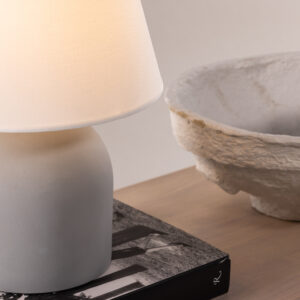 Styrsö – Lampe à poser – Beige, Noir, Gris – ⌀25 cm