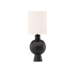 Mysterna – Lampe à poser – Beige, Noir – 21 x 55 x 21 cm