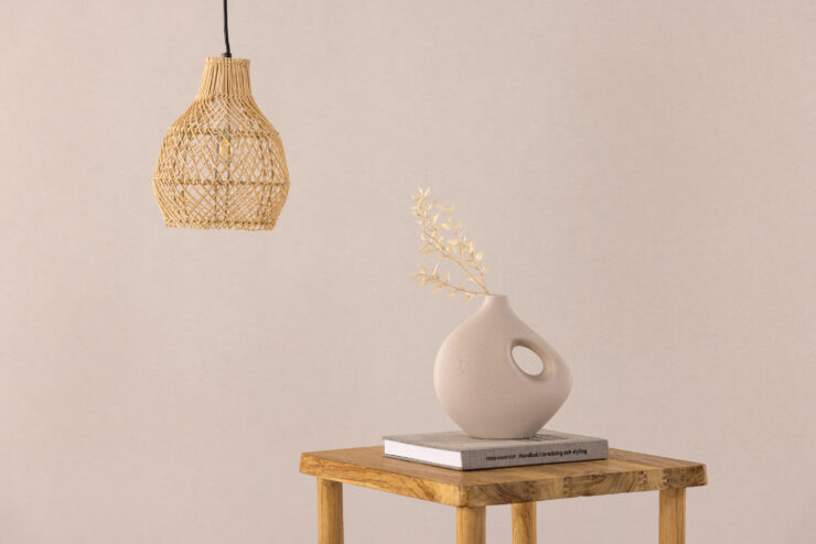 Varekil – Suspension – Naturel, Blanc – 20 x 25 x 20 cm