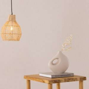 Varekil – Suspension – Naturel, Blanc – 20 x 25 x 20 cm