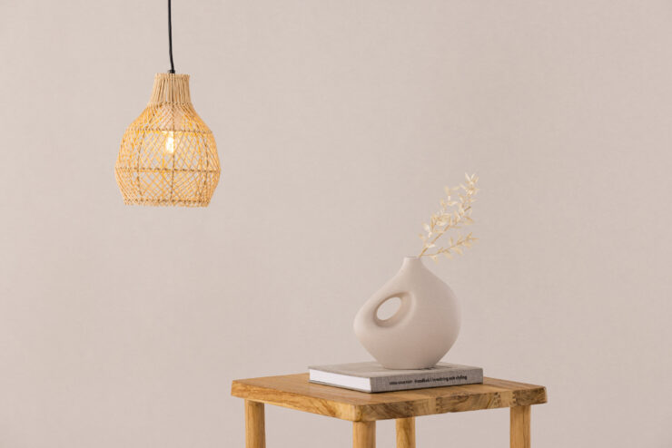 Varekil – Suspension – Naturel, Blanc – 20 x 25 x 20 cm