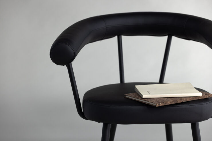 Västerås x Josefin Lustig – Chaise de salle à manger – Noir – 60 x 73 x 68 cm