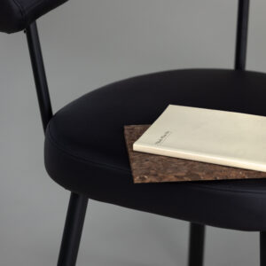 Västerås x Josefin Lustig – Chaise de salle à manger – Noir – 60 x 73 x 68 cm