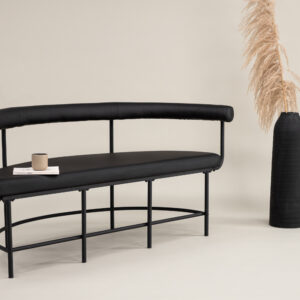 Stallhagen – Bench Sofa – Noir – 51 x 75 x 165 cm