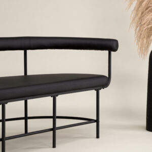 Stallhagen – Bench Sofa – Noir – 51 x 75 x 165 cm