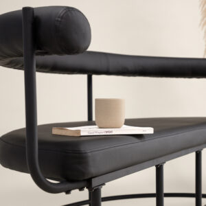 Stallhagen – Bench Sofa – Noir – 51 x 75 x 165 cm