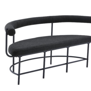 Stallhagen – Bench Sofa – Noir – 51 x 75 x 165 cm