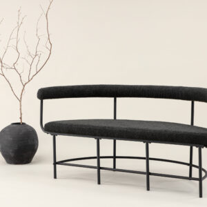 Stallhagen – Bench Sofa – Noir – 51 x 75 x 165 cm