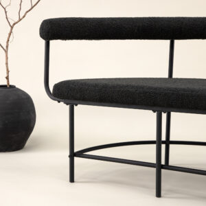 Stallhagen – Bench Sofa – Noir – 51 x 75 x 165 cm