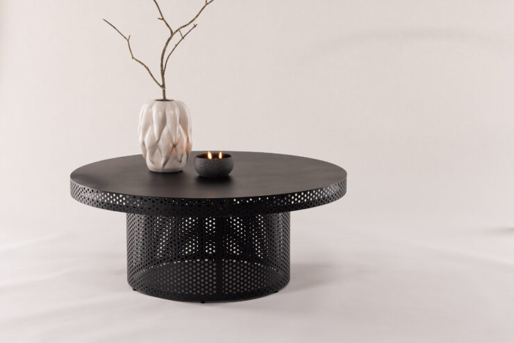West End x Josefin Lustig – Table basse – Noir – ⌀100 cm