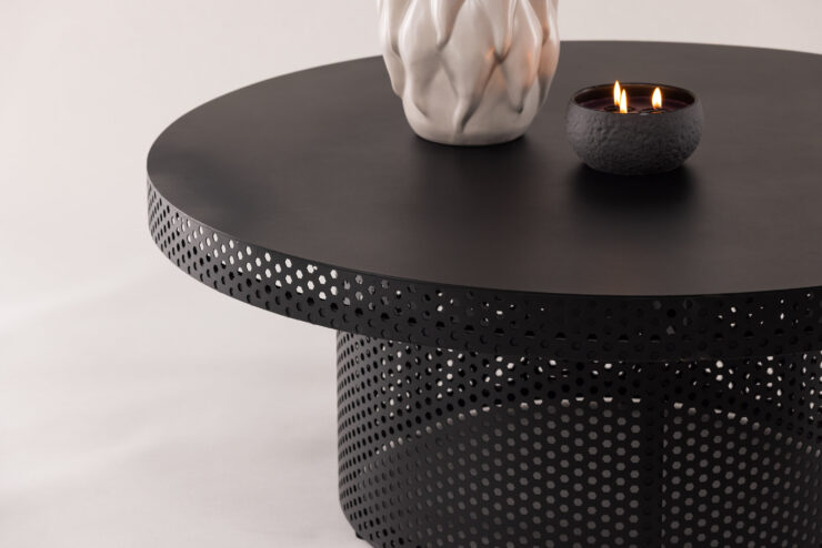 West End x Josefin Lustig – Table basse – Noir – ⌀100 cm