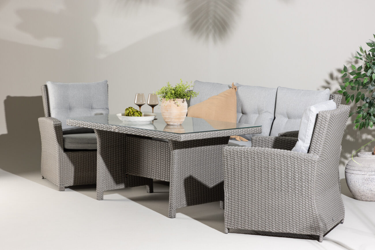 Brentwood – Salon canapé – Gris, Transparent