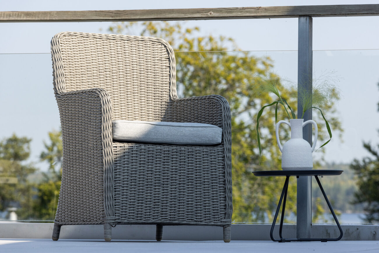 Wembley – Chaise de salle à manger – Gris – 66 x 94 x 62 cm