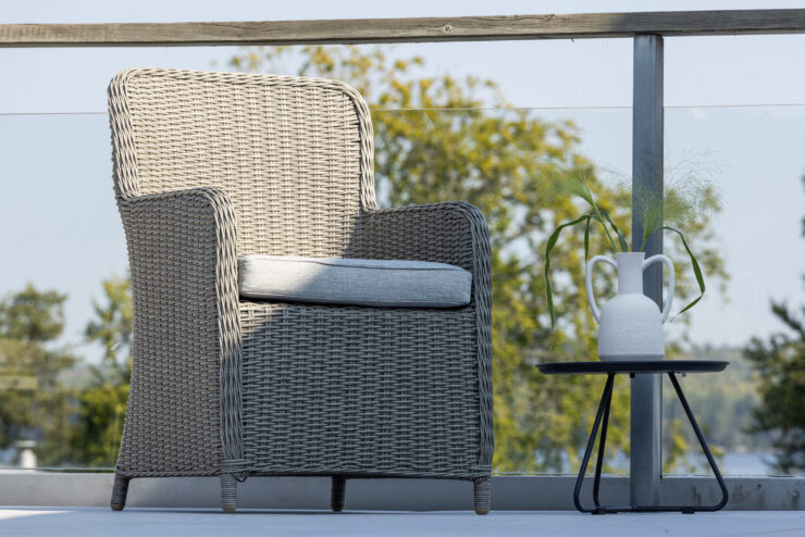 Wembley – Chaise de salle à manger – Gris – 66 x 94 x 62 cm