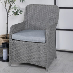 Wembley – Chaise de salle à manger – Gris – 66 x 94 x 62 cm