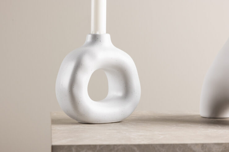 Judi – Accessoires maison – Blanc – 13 x 13 x 6 cm