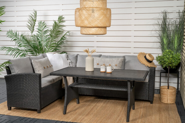 Bentwood – Salon d'angle – Noir
