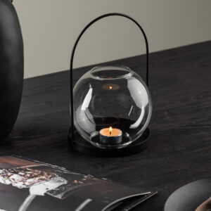 Flora – Accessoires maison – Noir, Transparent – ⌀22 cm