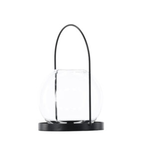 Flora – Accessoires maison – Noir, Transparent – ⌀22 cm