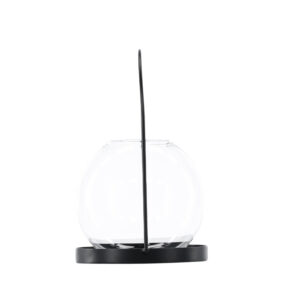 Flora – Accessoires maison – Noir, Transparent – ⌀22 cm