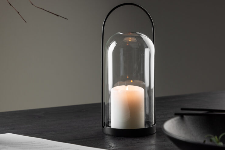 Flora – Accessoires maison – Noir, Transparent – ⌀11 cm
