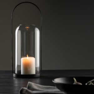 Flora – Accessoires maison – Noir, Transparent – ⌀13 cm