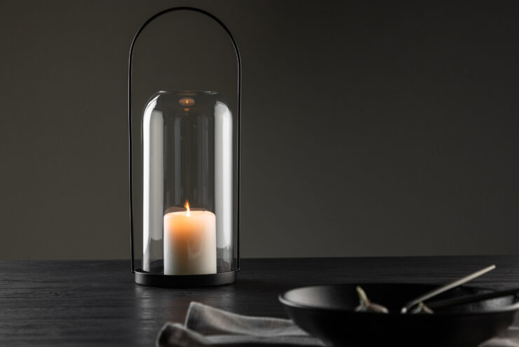 Flora – Accessoires maison – Noir, Transparent – ⌀13 cm