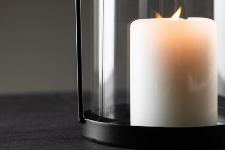 Flora – Accessoires maison – Noir, Transparent – ⌀13 cm