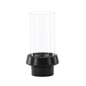 Davida – Accessoires maison – Noir, Transparent – ⌀15 cm