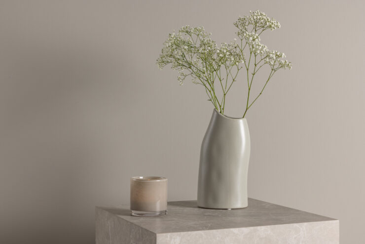 Ernst – Accessoires maison – Gris clair – 23 x 12 x 9 cm