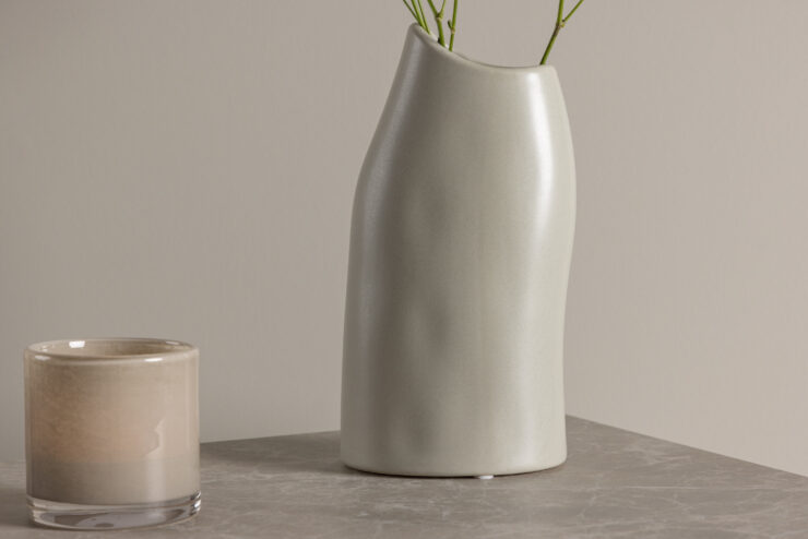 Ernst – Accessoires maison – Gris clair – 23 x 12 x 9 cm