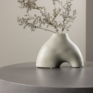 Kento – Accessoires maison – Gris clair – 15 x 21 x 8 cm